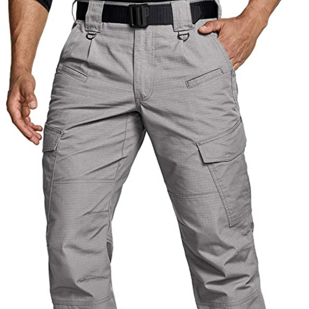 CQR Men's Tactical Pants, Water Repellent Ripstop